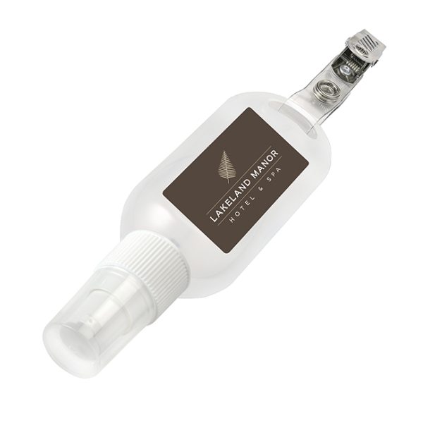 Antibacterial Refillable Hand Sanitiser on a Clip (50ml)