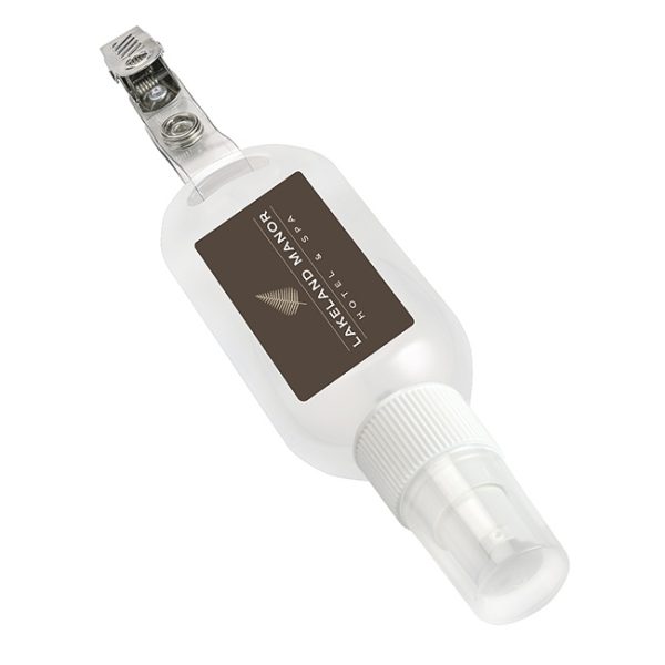 Alcohol Free Antibacterial Refillable Hand Sanitiser on a Clip (50ml)