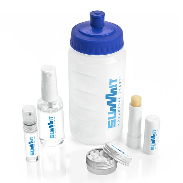 5 Piece Plastic Sports Water Bottle Set