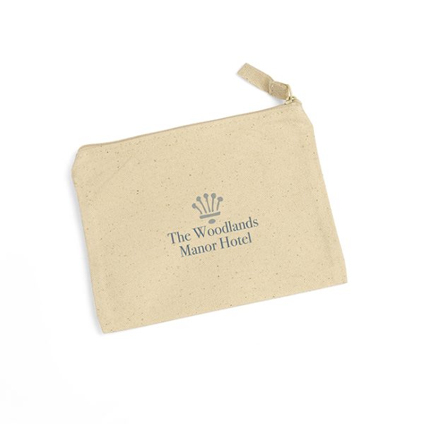 Small Natural Cotton Toiletry Bag