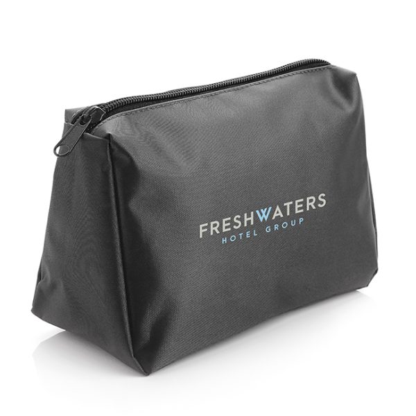 Black Nylon Toiletry Bag