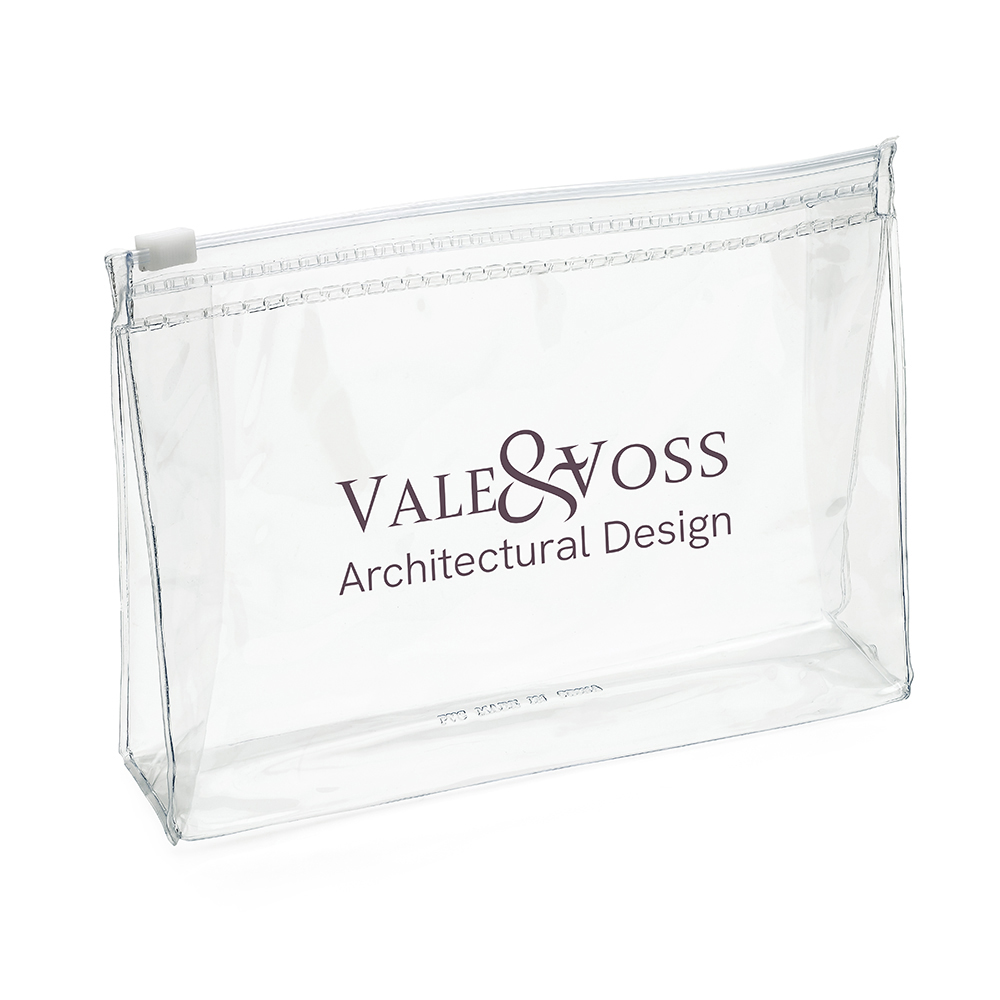 Clear EVA Slide Zippered Oblong Bag