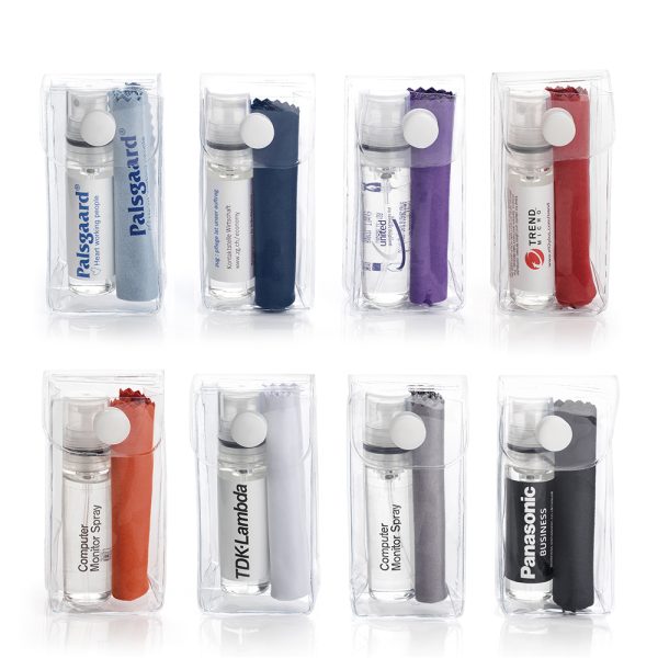 2 Piece Glasses and Screen Cleaning Pocket Sized Kit