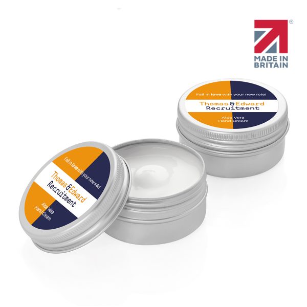 Aloe Vera Hand Cream in an Aluminium Tin (30ml)